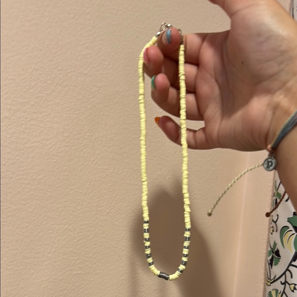 Elegant Yellow Beaded Necklace